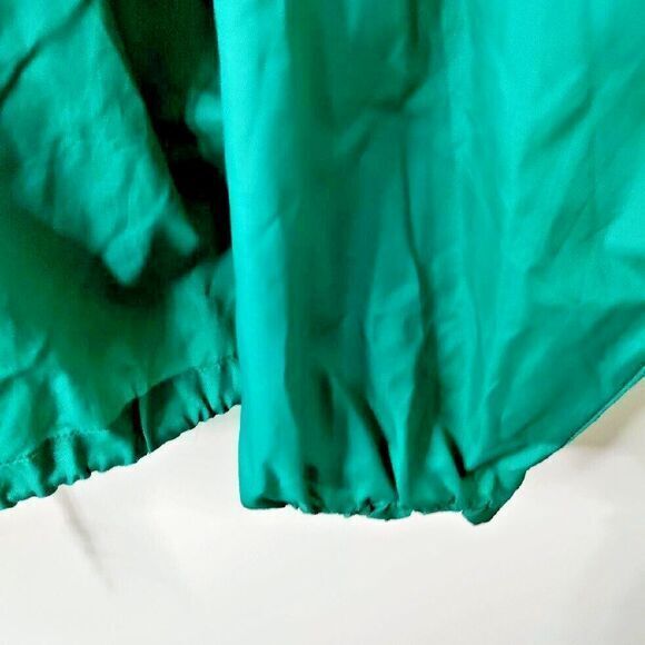 Dash Sport Adult XL Green Full Zip Waterproof Windbreaker Pockets Golf Beach Y2K - Picture 5 of 5
